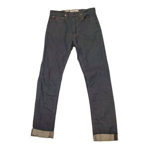 APRIL77 SZ 28 Rare Vintage Marky Rodeo Straight Leg Cuffed Hem Rocker Blue Jeans